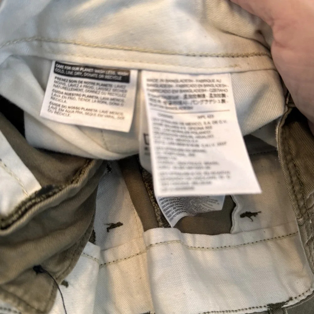 Levis Tab Twills Jeans Men's 34x34  Green Straight 100% Cotton Flap‎ Pockets